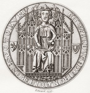 Sigillo di Edward Balliol, c. 1283-1367 da English School
