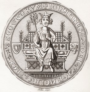 Sigillo di John Balliol, c. 1249 – 1314, aka, Toom Tabard, scozzese per 