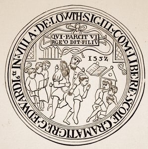 Sigillo della Grammar School di Louth, 1552 da English School