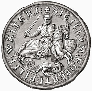 Sigillo di Robert Fitzwalter, da A Short History of the English People di J. R. Green, pubblicato nel 1893 da English School