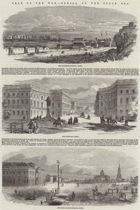 Sede della guerra, Odessa, sul Mar Nero (incisione) da English School