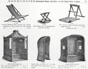 Sedili e pergolati dal catalogo Oetzmann & Co.