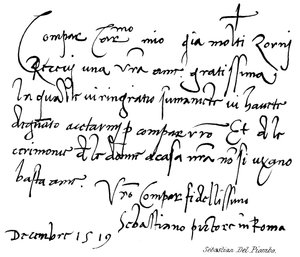 Sebastian Del Piombo da English School