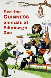 Vedi gli animali Guinness allo Zoo di Edimburgo, c.1938 da English School