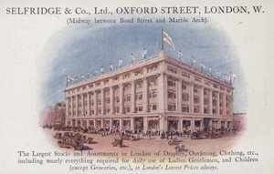 Selfridge and Company Limited, Oxford Street, Londra Ovest da English School