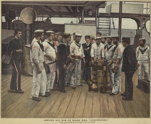 Distribuzione del rum a bordo della HMS Camperdown