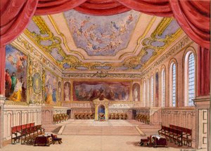 Scenografia per Il mercante di Venezia di William Shakespeare, 1858 da English School