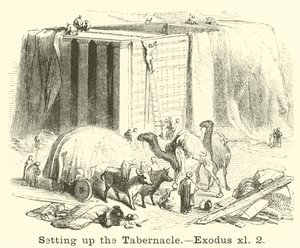 Montaggio del tabernacolo, Esodo, xl, 2 da English School