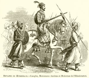 Sevajee a cavallo.--Langles, Monumens Anciens et Modernes de l