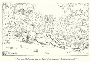 Sogno di una notte di mezza estate di Shakespeare; Oberon libera Titania dall