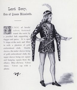 Re Riccardo III di Shakespeare: Lord Grey, figlio della regina Elisabetta (litografia)