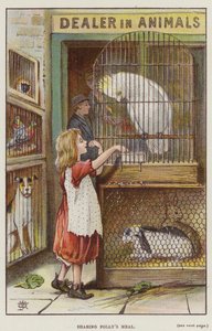 Condividere il pasto di Polly (litografia a colori)