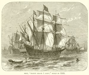 Nave, Harry Grace a Dieu; costruita nel 1513 da English School