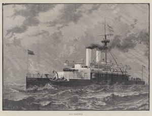 Navi alla Rassegna Navale del Giubileo della Regina (incisione) da English School