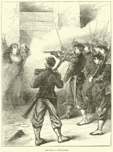 Fucilazione di una petroleuse, maggio 1871 da English School
