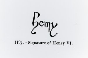 Firma di Enrico VI