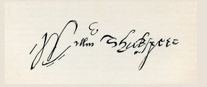 Firma di William Shakespeare, da 