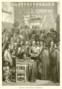 Firma del trattato di Westfalia da English School