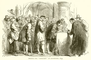 Firma del Patto a Edimburgo, 1639 da English School