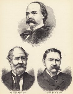 Signor Salvini, il defunto Mr Charles Reade, il defunto Mr H J Byron (incisione) da English School