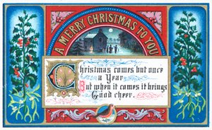 Cantare canti sotto la luce della luna, Cartolina di Natale