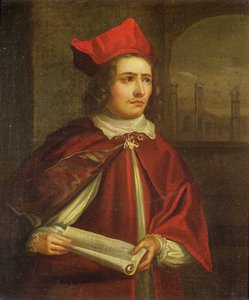 Sir Augustus Harris (1851-96) come Cardinale Wolsey
