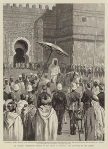 Missione di Sir Charles Euan-Smith alla corte del Marocco, la ricezione del Sultano da English School