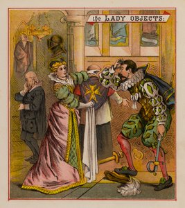 Sir Francis Drake e i suoi goblin (litografia a colori) da English School