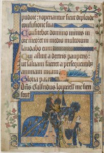 Sir Geoffrey Luttrell a cavallo dal 