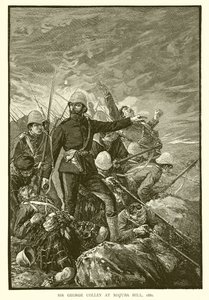 Sir George Colley a Majuba Hill, 1881 da English School