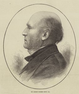 Sir George Gilbert Scott, RA (incisione) da English School