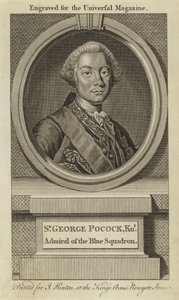 Sir George Pocock, Cavaliere, Ammiraglio dello Squadrone Blu da English School