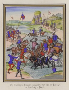 Sir Godfrey De Harcourt incontra gli uomini di Amiens sulla strada per Parigi