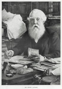 Sir Henry Layard (litografia) da English School