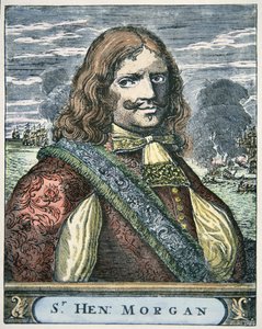 Sir Henry Morgan (c.1635-88) (incisione colorata)