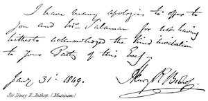 Sir Henry R Bishop, Musicista da English School