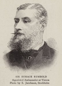 Sir Horace Rumbold (incisione) da English School