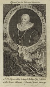 Sir Hugh Myddelton, Cavaliere e Barone da English School