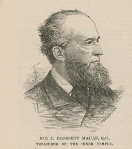 Sir J Blossett Maule, tesoriere dell