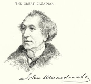 Sir John Alexander Macdonald da English School
