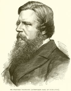 Sir Stafford Northcote (poi Conte di Iddesleigh) da English School
