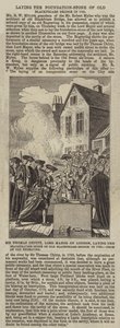 Sir Thomas Chitty, Sindaco di Londra, posa la pietra inaugurale del vecchio ponte di Blackfriars nel 1760 da English School