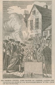 Sir Thomas Chitty posa la pietra inaugurale