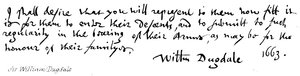 Sir William Dugdale da English School