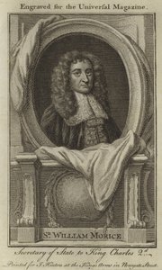 Sir William Morice, Segretario di Stato di Re Carlo II