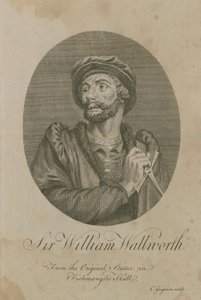 Sir William Wallworth, sindaco di Londra, 1370 da English School