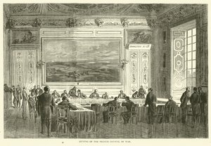 Seduta del Consiglio di Guerra francese, gennaio 1871 da English School