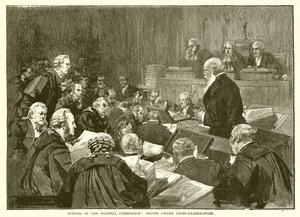 Seduta della Commissione Parnell: Pigott sotto interrogatorio da English School
