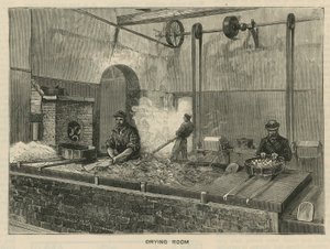 Schizzi alla Royal Mint, Tower Hill; stanza di asciugatura da English School