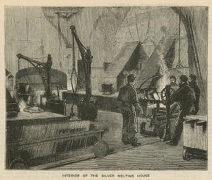 Schizzi alla Royal Mint, Tower Hill; interno della casa di fusione dell